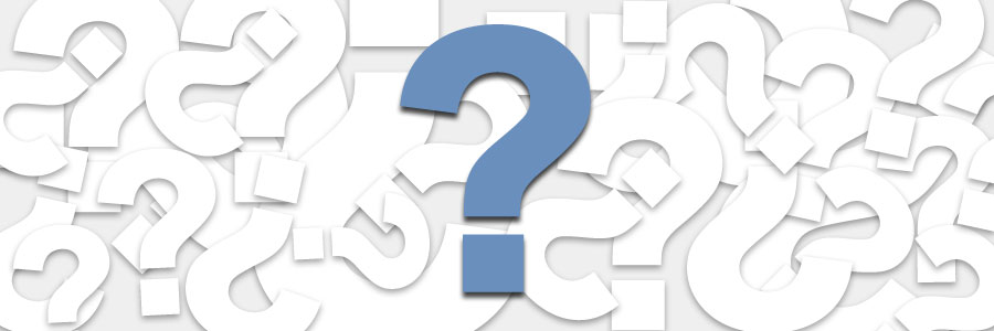 a picture showing a large question mark is used to symbolize the pmp certification questions and tips